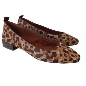 Essex Lane Flats Cheetah Leopard Print Slip on Shoes Womens size 8 M